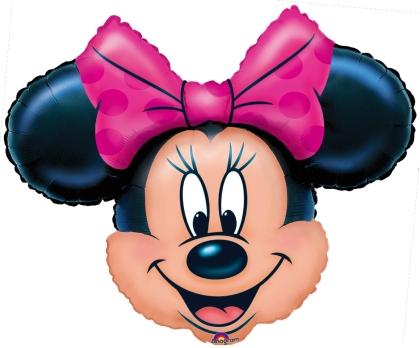 1 Folienfigur Minnie Mouse  70 cm