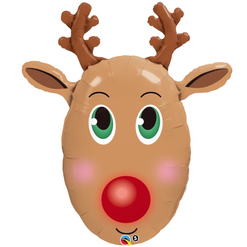 Folienballon Red Nose Reindeer