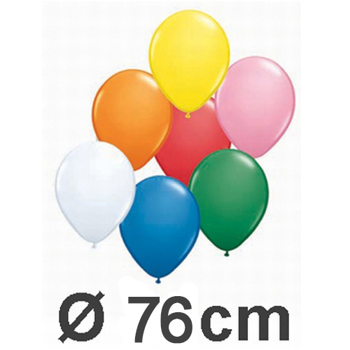 1 Rundballon von Qualatex in Perlenfarben 76cm