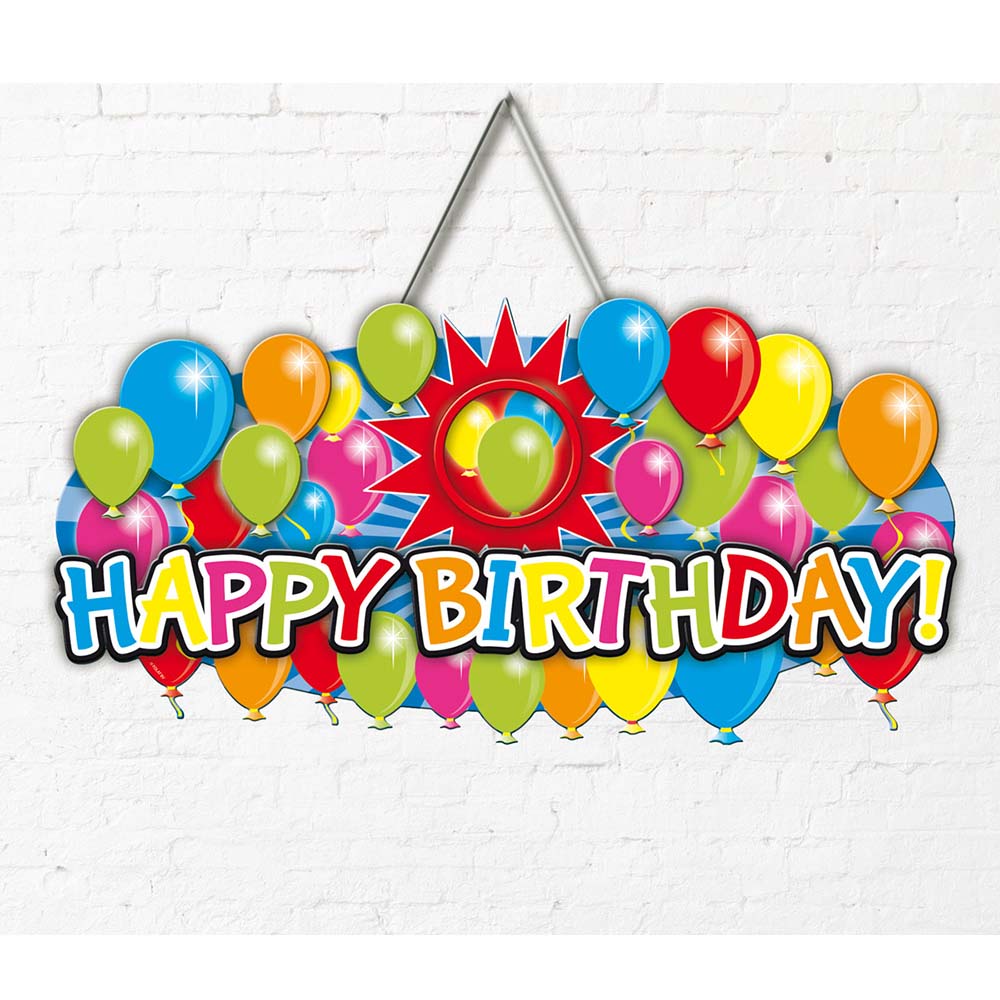 Dekoschild Ballons Happy Birthday 52cm