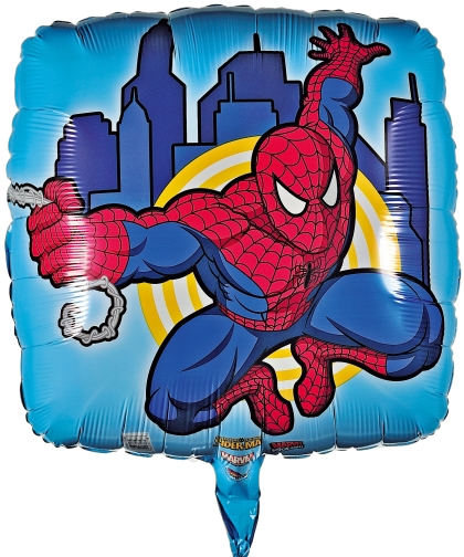 Folienballon Spiderman Action Szene 45 cm