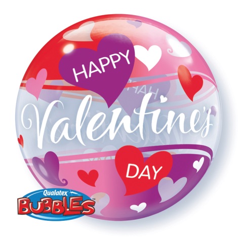 Bubble Valentine's Hearts