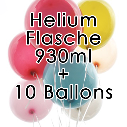 Ballongas 110L Inhalt + 10 Ballons