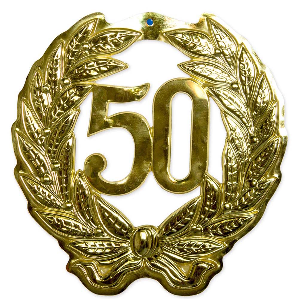 Jubiläumkranz 50 Jahre gold 43cm