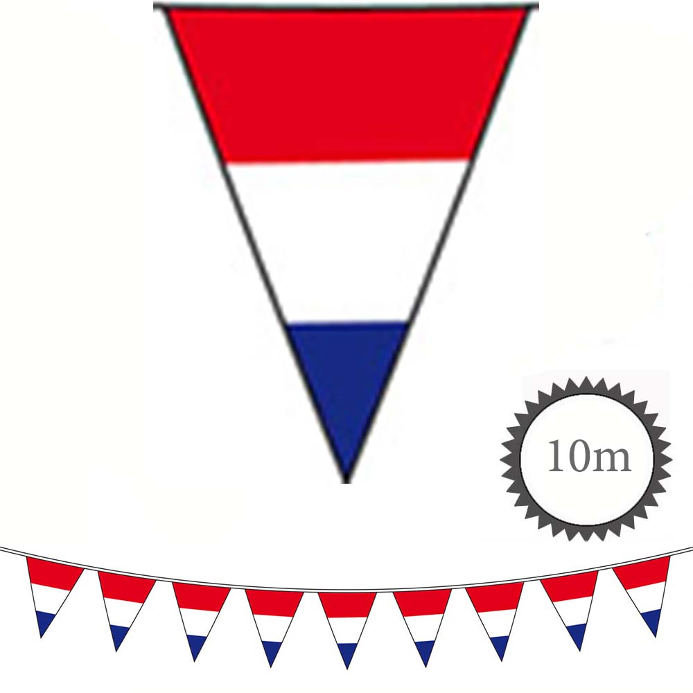 Wimpelkette Holland Flagge 10m