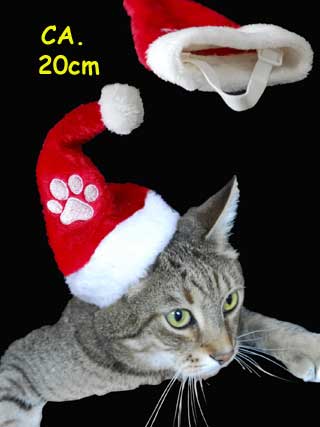 Weihnachtsmütze für Haustiere Mini