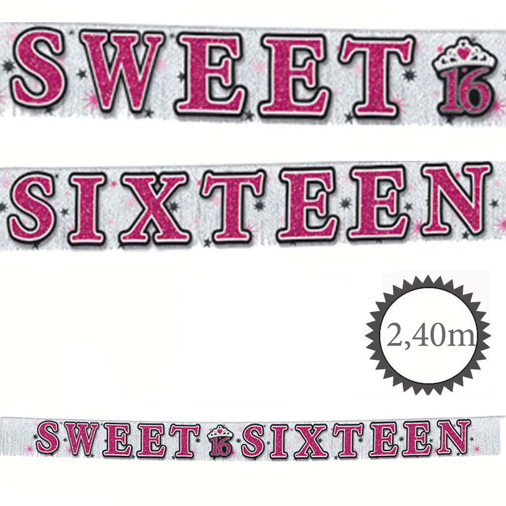 Banner Sweet 16 2,4m