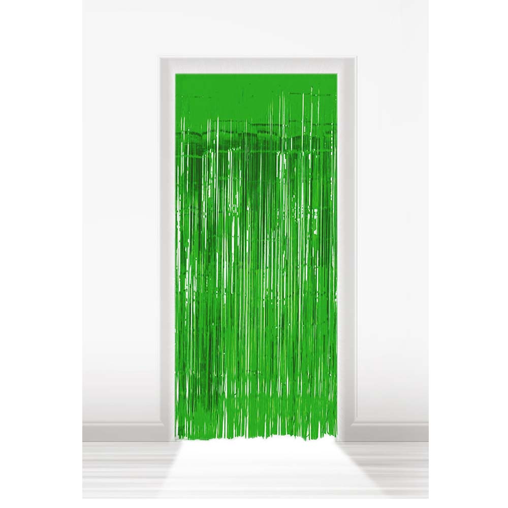 Türvorhang Lametta grün 2 x 1 m
