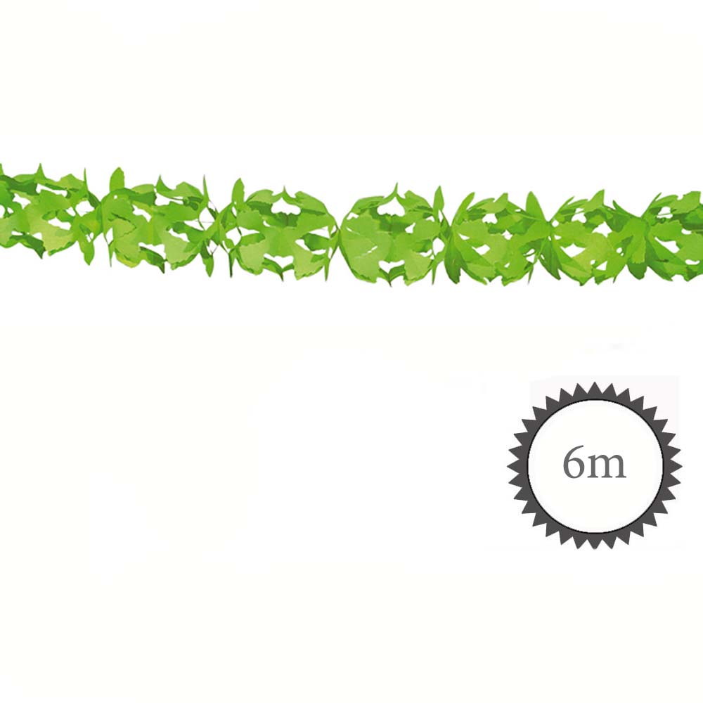 Wabenpapier Girlande grün 6m
