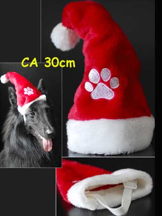 Weihnachtsmütze für Haustiere Maxi